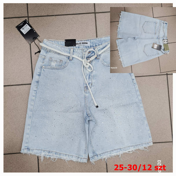 Rybaczki damskie jeansy Roz 25-30, 1 Kolor Paczka 12 szt